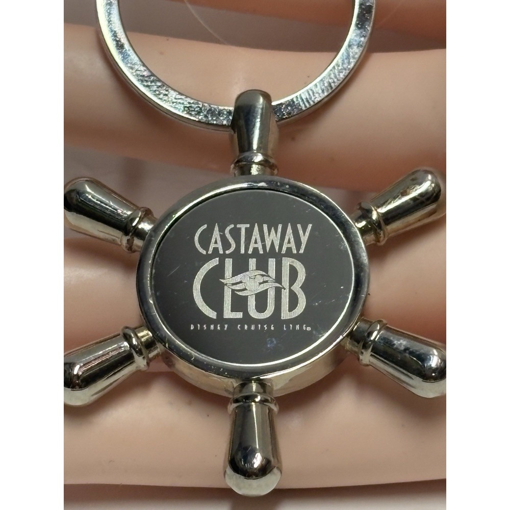 DCL Disney Cruise Line Ship Metal Steering Wheel‎ Keyring Keychain - Picture 3 of 7